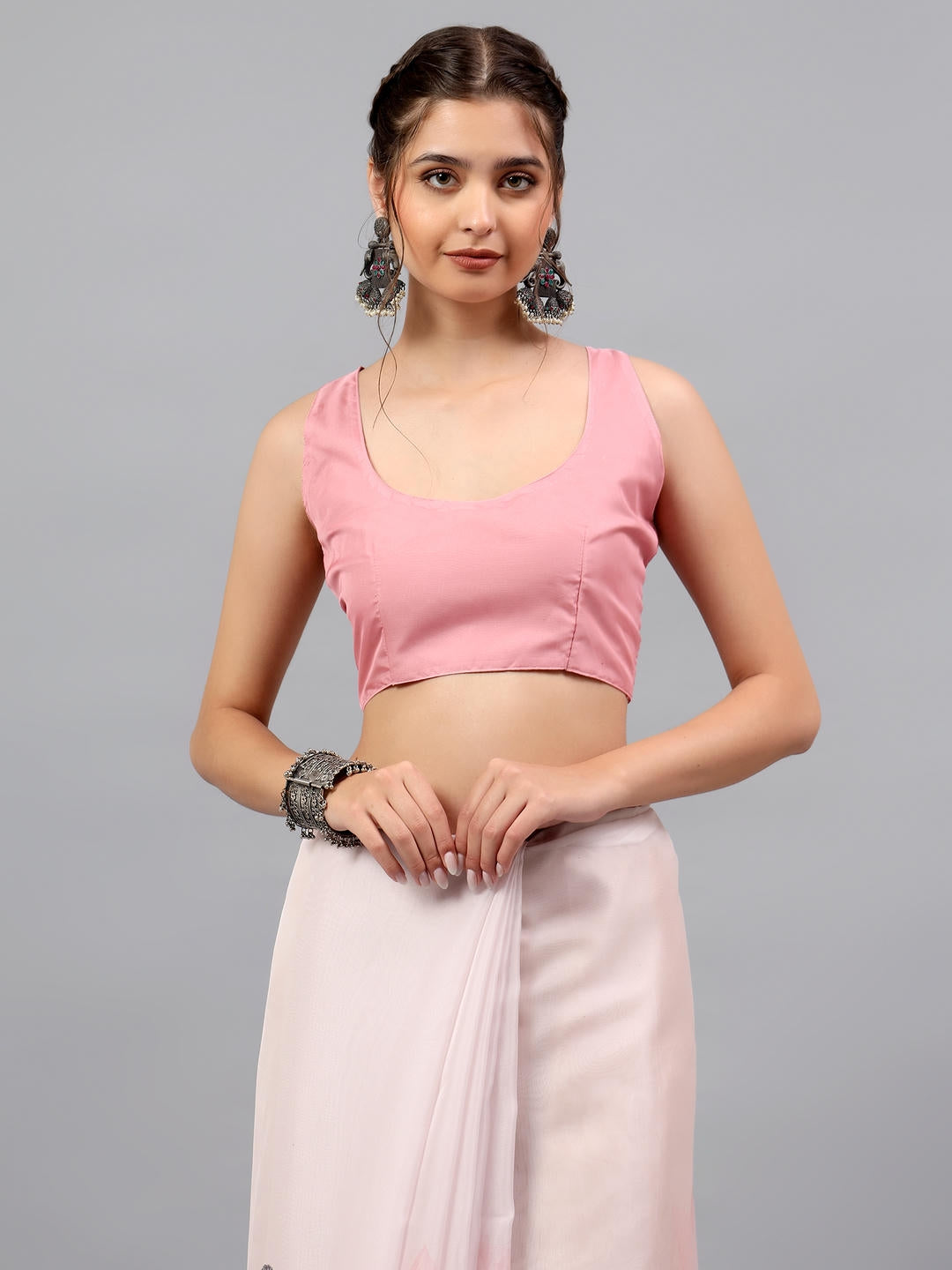 Samantha Blush Pink Floral Printed Saree | Sheer Romantic Drape