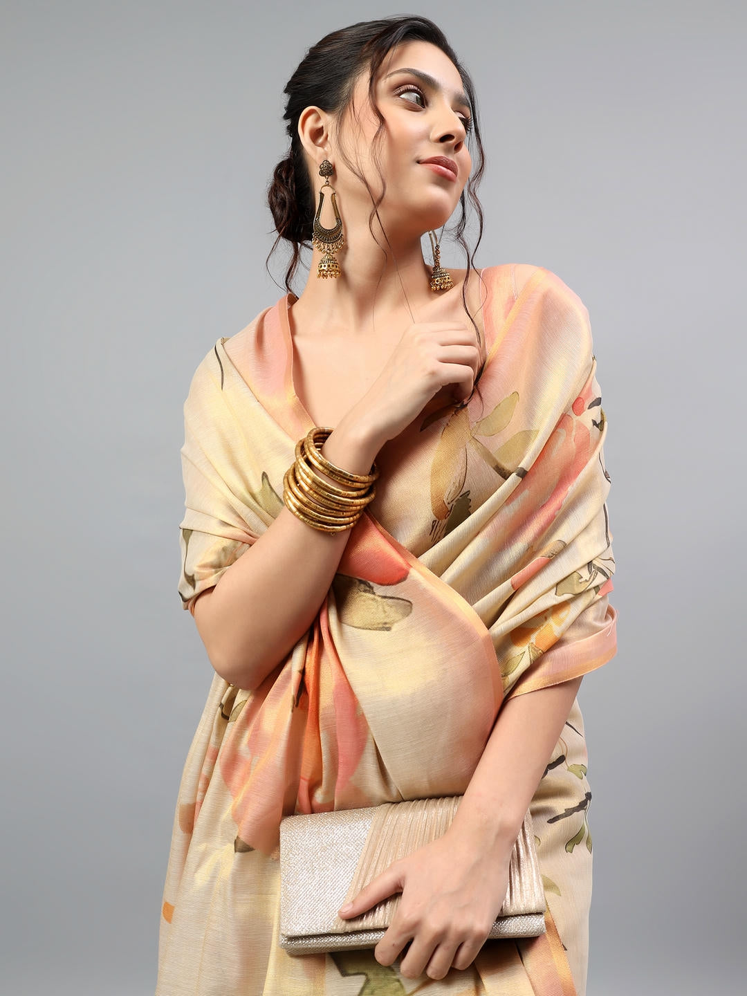 Samantha Golden Yellow Zari Silk Saree | Auspicious Haldi Drape